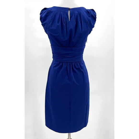 DIANE VON FURSTENBERG Jamila Dress Blue 0 - Picture 4 of 11